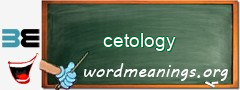WordMeaning blackboard for cetology